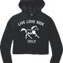 Live Love Ride Cozy Crop Hoodie