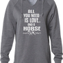 Love & Horses Cozy Lightweight Hoodie