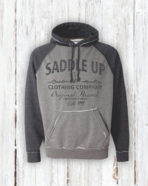 Vintage Western Cowboy Boot Hoodie – Saddle Up Country Grit Sweatshirt
