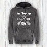 Ride USA Western Horse Lover Hoodie – Blaze Your Own Trail Acid Mineral Washed Hoodie